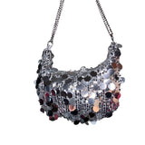 Silver Sequin Bag