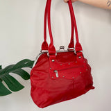Red Leather Handbag
