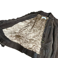 Brown Vintage Suede Leather Jacket