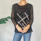 Y2K Mesh Long Sleeve Top