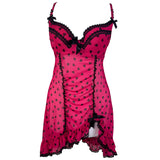 Hot Pink Love Heart BabyDoll
