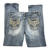 Y2K Embroidered Bootcut Jeans