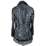 Animal Print Mesh Shirt