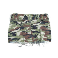 Camo Denim Mini Skirt