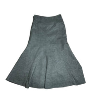Grey Pleated Maxi Skirt