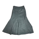 Grey Pleated Maxi Skirt