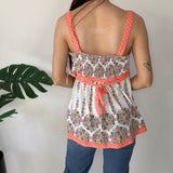 Y2K Floral Babydoll Cami