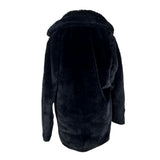 Black Faux Fur Coat