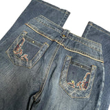 Y2K Embroidered Denim Jeans