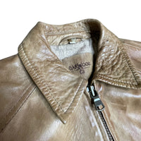 Vintage Leather Bomber Jacket