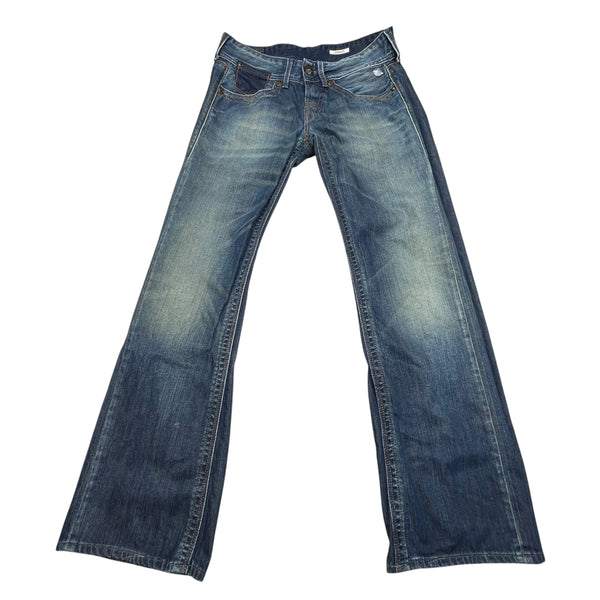 Y2K Embroidered Flare Denim Jeans