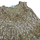 Gold Embellished Y2K Top