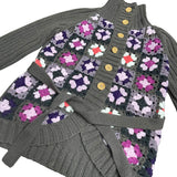 Y2K Flower Crochet Cardigan
