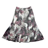 Vintage Animal Print Mesh Midi/Maxi Skirt