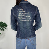 Y2K Graphic Denim Jacket