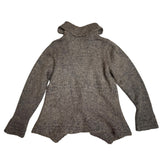 Brown Y2K Knitted Cardigan