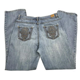 Y2K Embroidered Denim Jeans