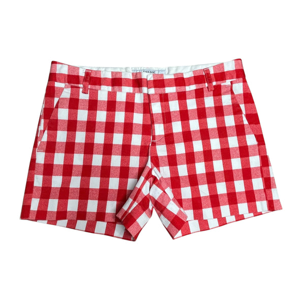 Red & White Plaid Shorts