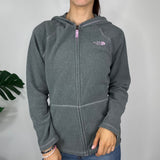 Grey The North Face Fleece Zip Up