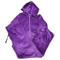 Y2K Purple Velour Tracksuit