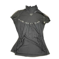 Y2K High Neck Black Top