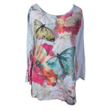 Butterfly Graphic Y2K Top