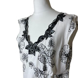 Black & White Vest Top
