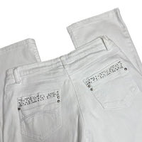 White Bootcut Denim Jeans