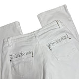 White Bootcut Denim Jeans