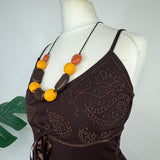 Chunky Beaded Y2K Necklace