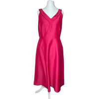 100% Silk Pink Midi Dress