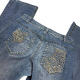 Y2K Embroidered Flared Jeans