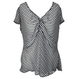 Y2K Stripe Mesh Top