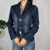 Y2K Graphic Denim Jacket