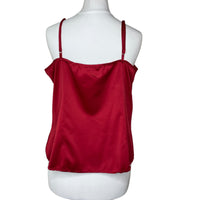 Red Satin Y2K Cami