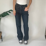 Y2K Studded Denim Jeans