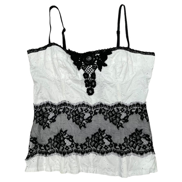 Black & White Corset Cami