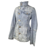 Y2K Military Denim Jacket
