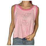 Mickey Mouse Diamante Vest Top