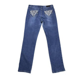 Y2K Embroidered Denim Jeans
