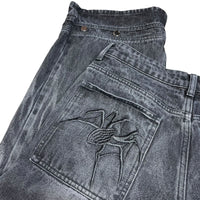 Wide Leg Grunge Denim Jeans