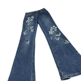 Y2K Butterfly Flare Denim Jeans