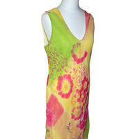 Colourful Mesh Maxi Dress