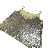 Y2K Sequin Gold Cami