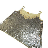 Y2K Sequin Gold Cami