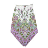 Y2K Satin Hanker-chief Style Skirt