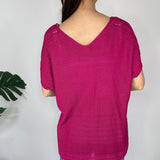 Per Una Pink Knitted V-Neck