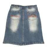 Y2K Denim Midi Skirt