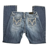 Y2K Embroidered Bootcut Jeans