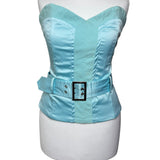 00’s Jane Norman Baby Blue Corset Top